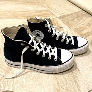 Converse Chuck Taylor All Star High-Top Platform Sneaker Black 7.5